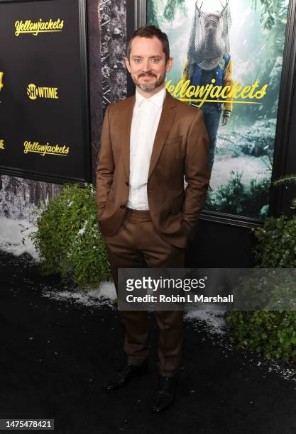 Elijah Wood attends the World Premiere of Season Two Of Showtime's "Yellowjackets" at TCL Chinese Theatre on March 22, 2023 in Hollywood, California.