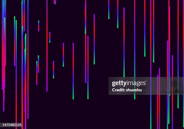 abstract neon flowing sound wave rhythm dynamic stripe technology pattern background - electromagnetic spectrum stock illustrations
