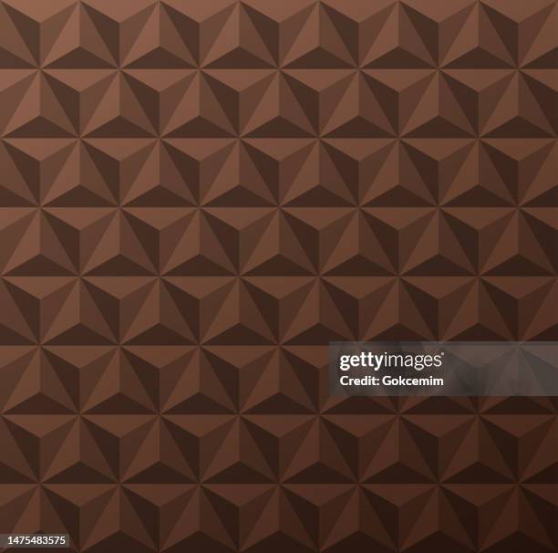 3d triangle gradient pattern. abstract geometric background. - diamond chocolate stock illustrations