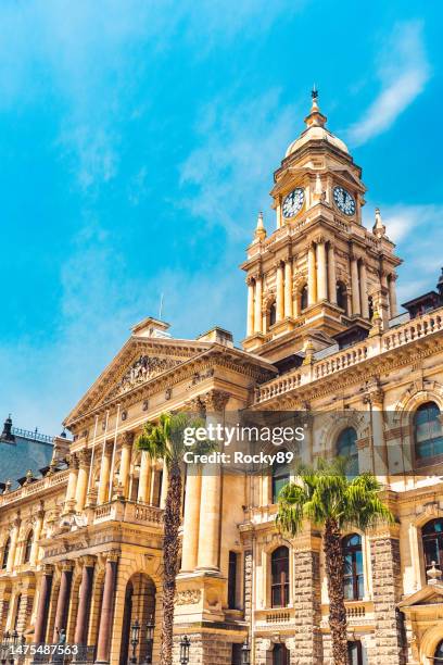 cape town city hall, south africa - cape town cbd stock pictures, royalty-free photos & images