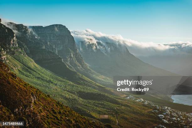 the twelve apostles during sunset, cape town, south africa - south africa stock pictures, royalty-free photos & images