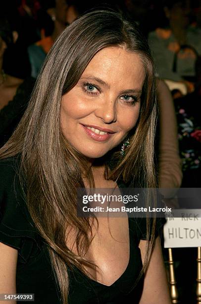 Ornella Muti during Paris Haute Couture Fashion Week - Fall/Winter 2005 - Elie Saab - Front Row in Paris, France.