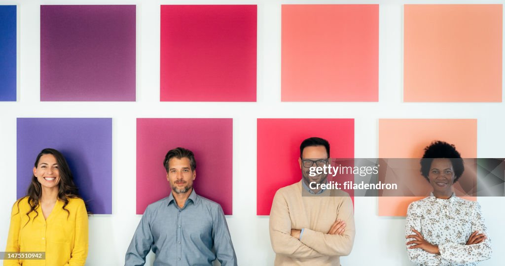 Business people studio portrait