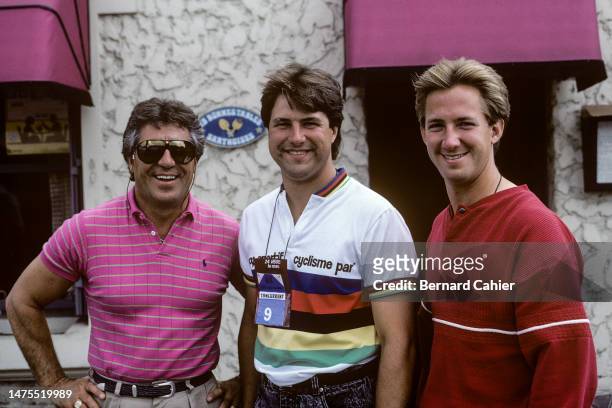 Mario Andretti, Michael Andretti, John Andretti, Le Mans 24 Hours, Circuit de la Sarthe, Le Mans, 12 June 1988.
