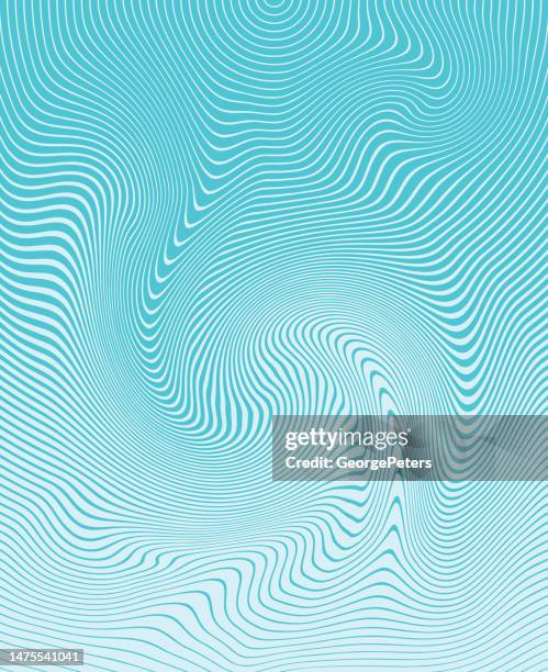 halftone pattern, abstract background of rippled, wavy lines - psychedelic stock illustrations