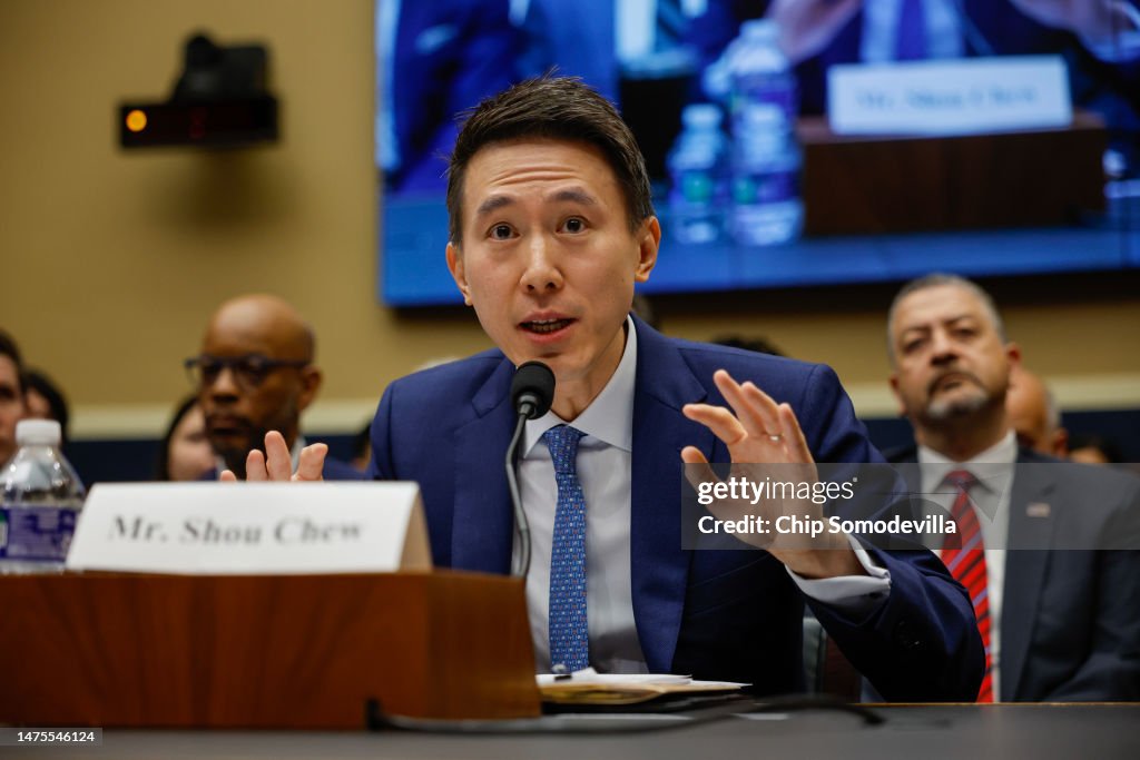 TikTok CEO Shou Zi Chew Testifies At U.S. House Hearing