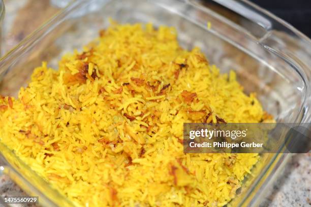 High Def Cooked Rice Closeup Of Cooked Rice High-Res Stock Photo - Getty Images
