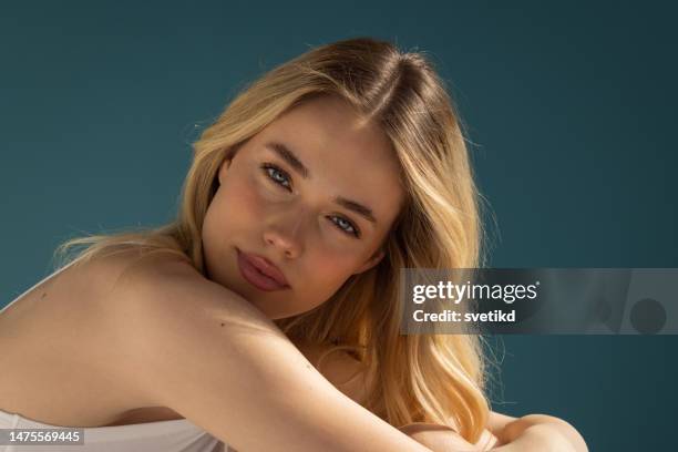 natural beauty - beautiful blond hair stock pictures, royalty-free photos & images