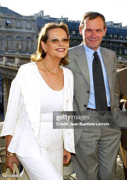Claudia Cardinale and Jean-Jacques Aillagon, French Minister of Culture