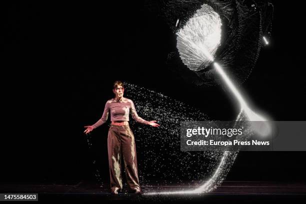 An actress during the graphic screening of Sh4dow by director Mikael Fock, at Teatros del Canal, on 23 March, 2023 in Madrid, Spain. Sh4dow is the...