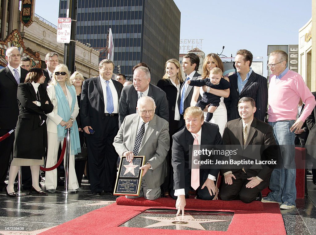 Donald Trump Honored with Hollywood Walk of Fame Star