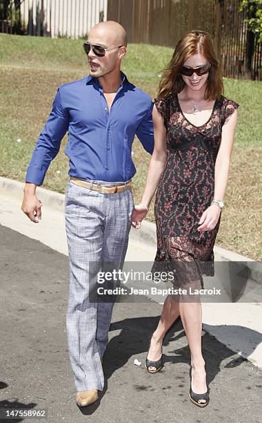 Joey Lawrence and Chandie Yawn-Nelson arrives at the 5th Annual Primetime Emmy Nominees' BAFTA Tea Party at Wattles Mansion on September 15, 2007 in...