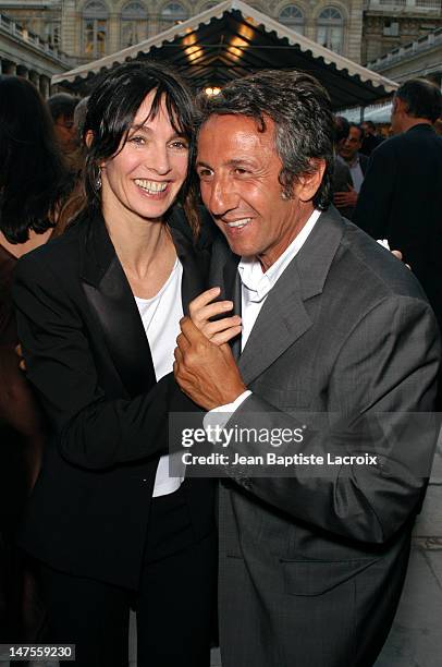 Anne Parillaud & Richard Anconina during Cinema Day Party Hosted by Ministry of Culture - Paris at Ministry of Culture in Paris, France.