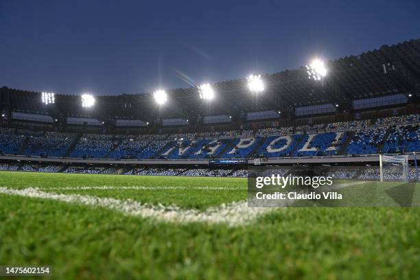 General view inside the stadium before the UEFA EURO 2024 qualifying round group C match between Italy and England at Stadio Diego Armando Maradona...