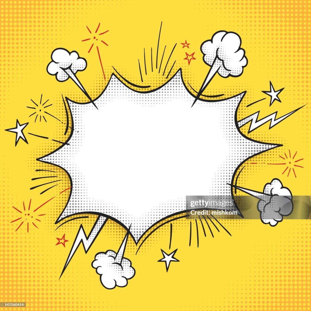 Comic Book Explosion Frame