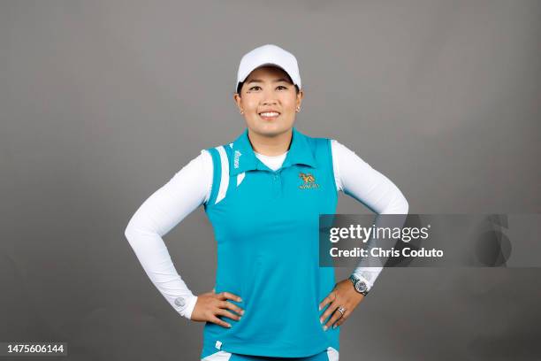 Jasmine Suwannapura of Thailand poses for a portrait at Superstition Mountain Golf and Country Club on March 22, 2023 in Apache Junction, Arizona.