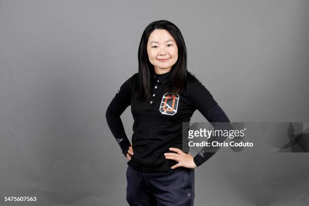 Ayako Uehara of Japan poses for a portrait at Superstition Mountain Golf and Country Club on March 21, 2023 in Apache Junction, Arizona.