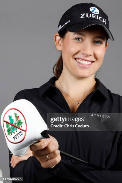 Albane Valenzuela of Switzerland poses for a portrait at Superstition Mountain Golf and Country Club on March 22, 2023 in Apache Junction, Arizona.