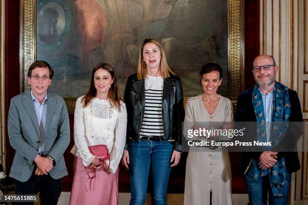 The mayor of Madrid, Jose Luis Martinez-Almeida, the delegate of Culture, Tourism and Sport, Andrea Levy, the delegate councilor of Tourism, Almudena...
