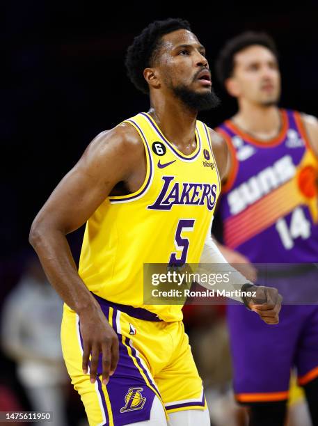 Malik Beasley of the Los Angeles Lakers in the second half at Crypto.com Arena on March 22, 2023 in Los Angeles, California. NOTE TO USER: User...