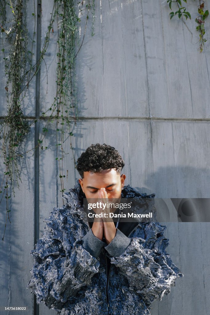 Myke Muslim Rapper Rapper Myke Towers is photographed for Los Angeles Times on January ...