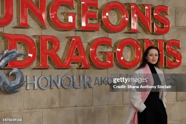 Daisy Head attends the "Dungeons & Dragons: Honour Among Thieves" UK Premiere at Cineworld Leicester Square on March 23, 2023 in London, England.