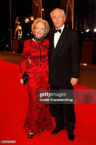 Isa von Hardenberg und Alexander von Hardenberg attend the Red Carpet for the Bambi Award 2011 ceremony at the Rhein-Main-Hallen on November 10, 2011...