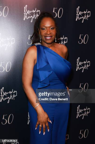 Angie Greaves attends Beverley Knight's 50th birthday show at Lafayette on March 23, 2023 in London, England.