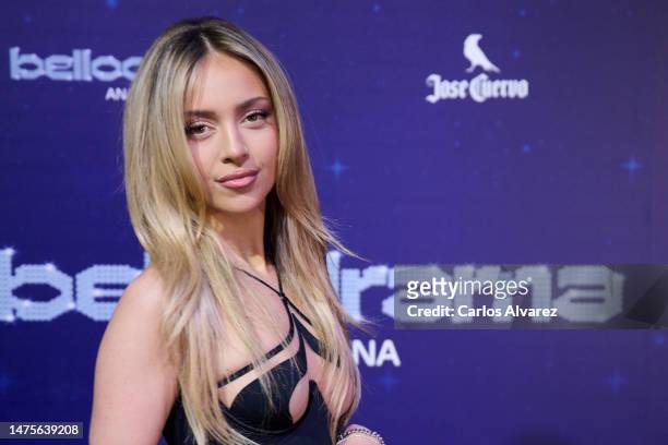 Ana Mena attends the presentation of her new album 'Bellodrama' by Jose Cuervo at the Teatro Magno on March 23, 2023 in Madrid, Spain.