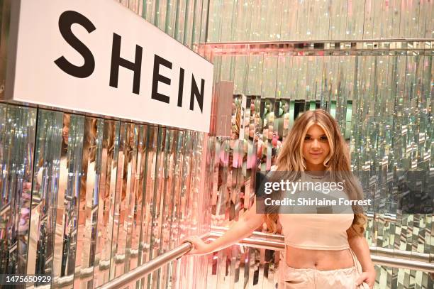 Liberty Poolex attends the launch of the SHEIN pop-up shop on March 23, 2023 in Birmingham, England.