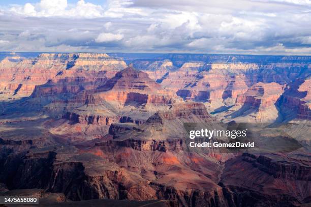 grand canyon sonnenuntergang blick von südrand - grand canyon south rim stock-fotos und bilder