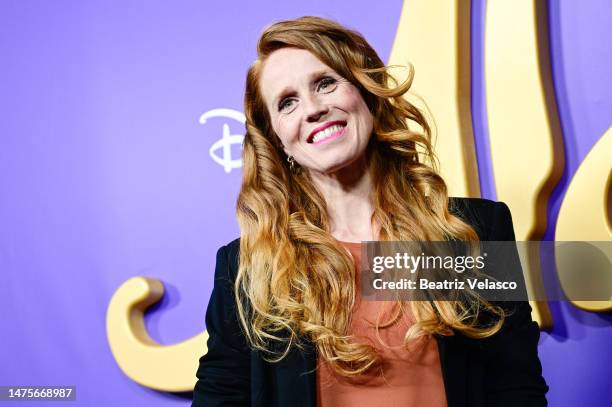 Maria Castro attends the premiere of "Aladdin. The Musical" at Teatro Coliseum on March 23, 2023 in Madrid, Spain.