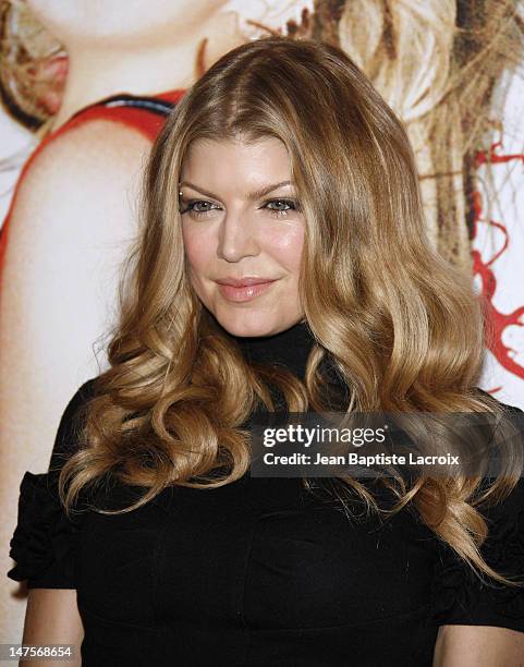 Singer Fergie arrives at Macy's at the South Coast Plaza on December 8, 2007 in Costa Mesa, California.