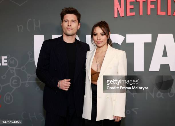 Ronen Rubinstein and Jessica Parker Kennedy attend the Los Angeles Premiere of Netflix's "Unstable" at TUDUM Theater on March 23, 2023 in Hollywood,...