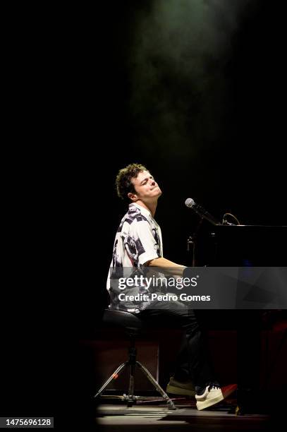 Jamie Cullum performs at Campo Pequeno on March 23, 2023 in Lisbon, Portugal.