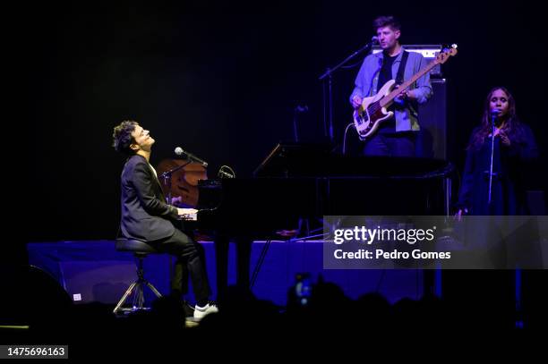 Jamie Cullum performs at Campo Pequeno on March 23, 2023 in Lisbon, Portugal.