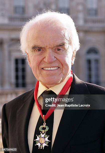 Jack Valenti during Jack Valenti receives the Legion of Honor at Ministere of Culture in Paris, France.