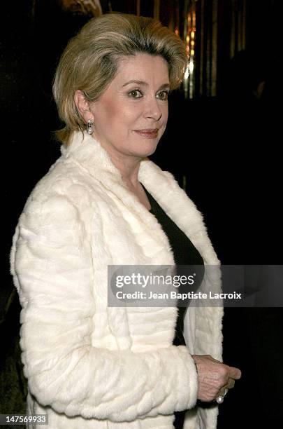 Catherine Deneuve during 13th Jules Verne Film Festival - "Man to Man" Premiere at Grand Rex Theatre in Paris, France.