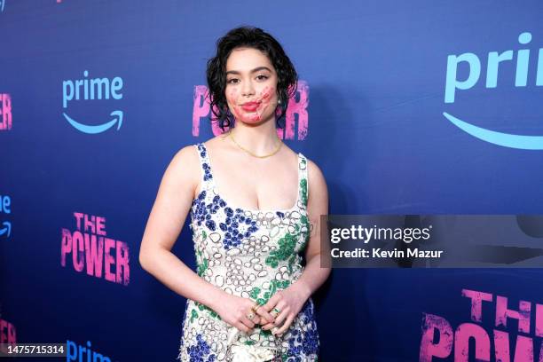 Auli'i Cravalho attends "The Power" New York Red Carpet Premiere and Screening on March 23, 2023 in New York City.