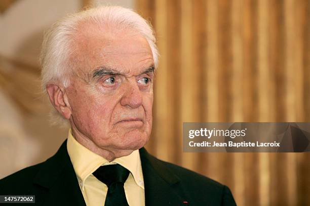 Jack Valenti during Jack Valenti receives the Legion of Honor at Ministere of Culture in Paris, France.