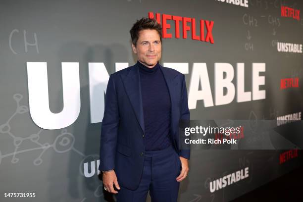 Rob Lowe attends the Netflix Unstable S1 premiere at Netflix Tudum Theater on March 23, 2023 in Los Angeles, California.