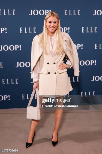 Sandra Kuhn attends the JOOP! x ELLE Soirée at Langen Foundation on March 23, 2023 in Dusseldorf, Germany.