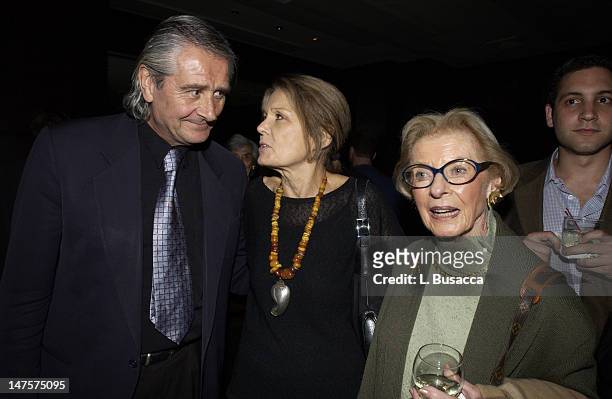 David Bale, Gloria Steinem and Maurine Rothschild during Equality Now Celebrates it's 10th Anniversary at The Gramercy Theater in New York City, New...