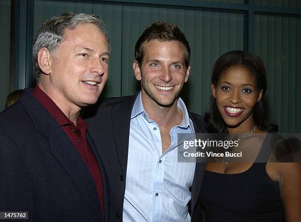 Actors Victor Garber, Bradley Cooper and Merrin Dungey attend a "Behind the Scenes of Alias" discussion by cast members of the television show...