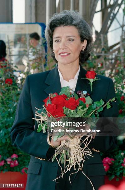 Portrait de la spationaute française, Claudie Andre-Deshays, marraine de la cérémonie.