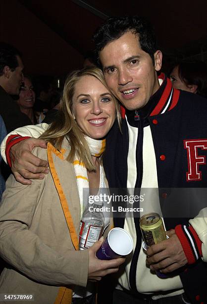 Liz Phair and John Leguizamo during 2003 Park City - Ray-Ban Visonary Award for Colin Callender of HBO Original Films in Park City, UT, United States.