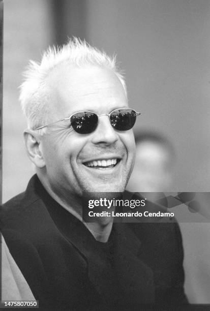 American actor Bruce Willis attends the Venice Film Festival, Lido, Venice, 3rd September 1996.