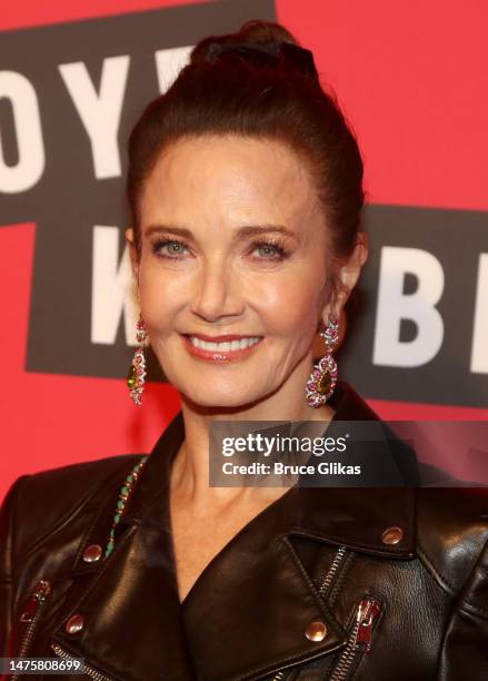Lynda Carter poses at the opening night of the new Andrew Lloyd Webber Musical "Bad Cinderella" on Broadway at The Imperial Theatre on March 23, 2023...