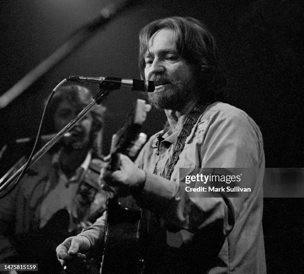Musician/Singer/Songwriter Willie Nelson performs in Los Angeles, CA Mid 1970s