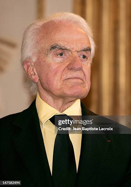 Jack Valenti during Jack Valenti receives the Legion of Honor at Ministere of Culture in Paris, France.